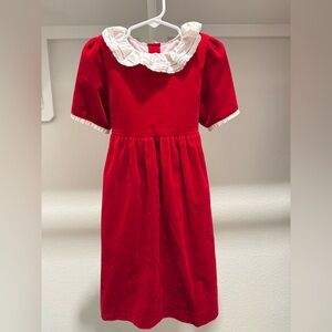 Edgehill Collection Scarlet Dress with Ivory Lace